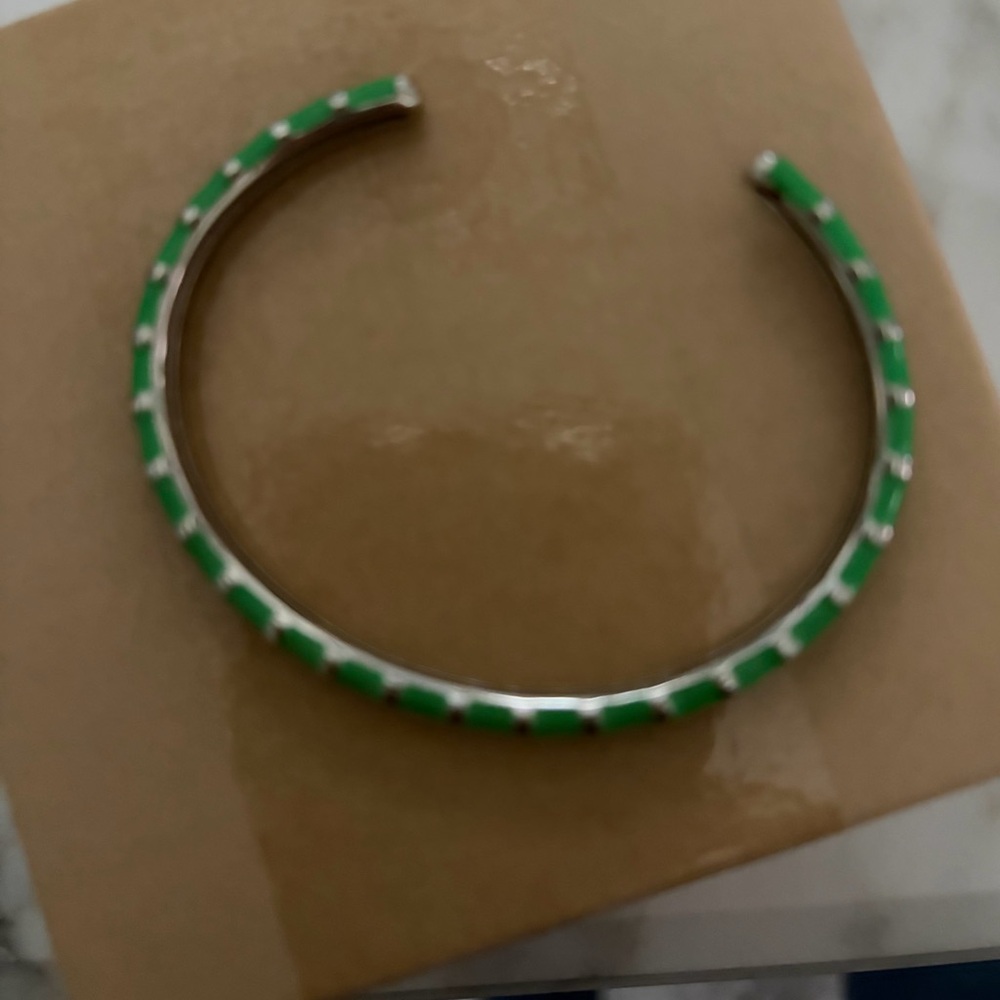 By Alexa Rae Bonita bracelet - like new. Enamel Open Cuff Bracelet